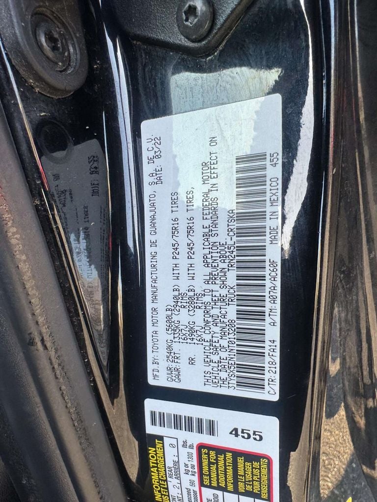 2022 Toyota Tacoma SR