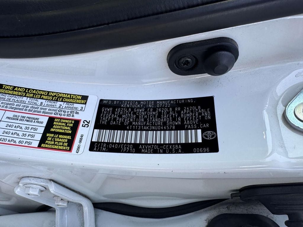 2022 Toyota Camry Hybrid Nightshade