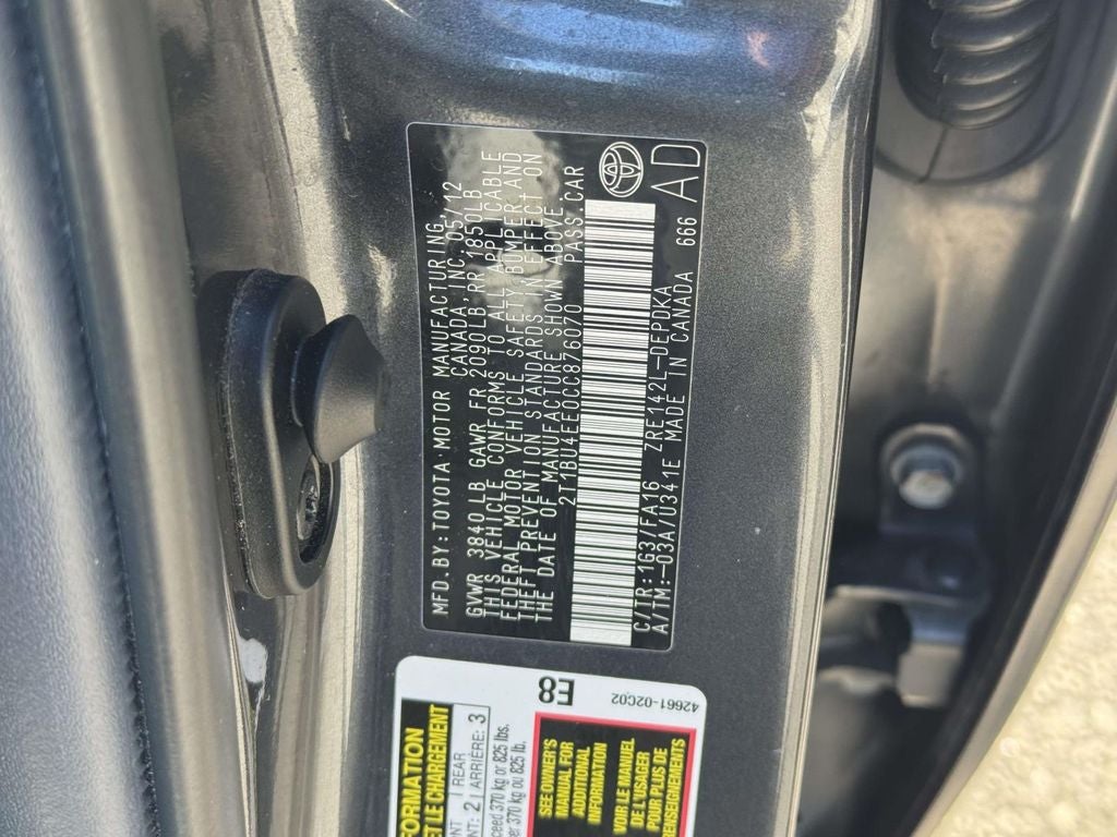 2012 Toyota Corolla L